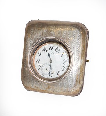 Lot 403 - An Edward VII Silver Pocket Watch-Case, oblong,...