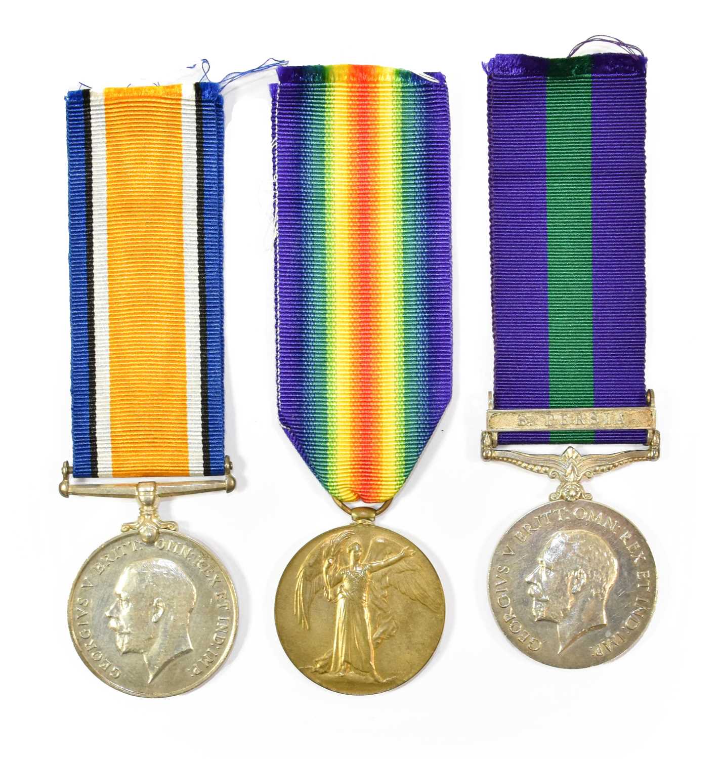 Lot 59 - A First World War Pair of British War Medal...