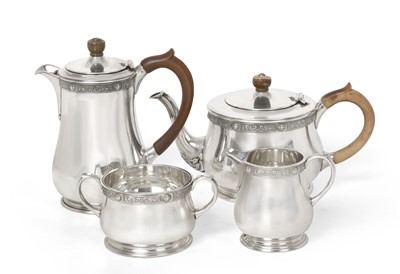 Lot 2154 - A Four-Piece Elizabeth II Silver Tea-Service