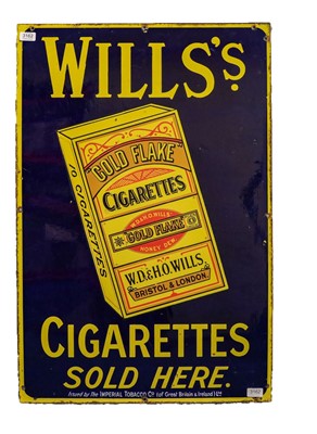 Lot 3162 - Wills Cigarettes Enamel Sign