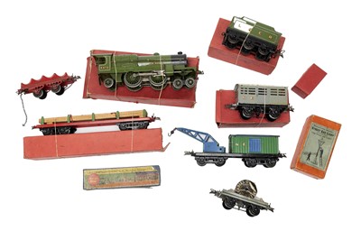 Lot 3305 - Hornby O Gauge No.3C 4-4-2 Flying Scotsman Locomotive And LNER Tender