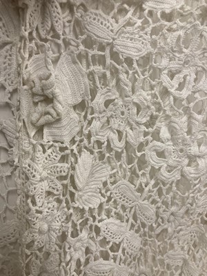 Lot 2035 - 20th Century Irish White Lace/Crochet Jacket...