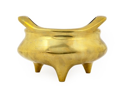 Lot 45 - A Chinese Bronze Censer, Xuande reign mark but...