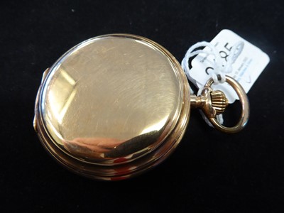 Lot 2185 - A 14 Carat Gold Full Hunter Pocket Watch