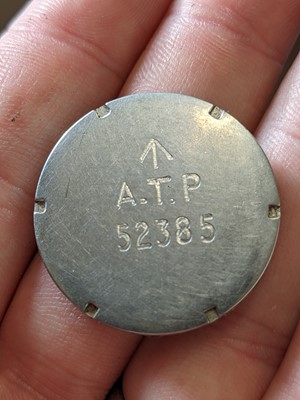 Lot 281 - A Grana ATP military wristwatch, silver...