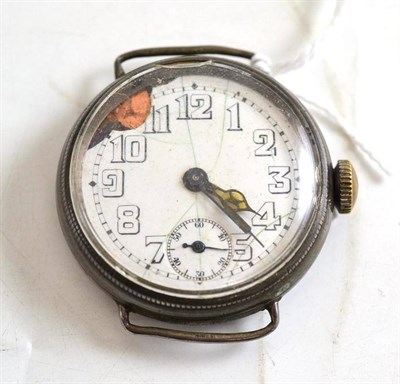 Lot 32 - An early silver wristwatch, movement signed Rolex Extra Prima Quality, case stamped 925 and...