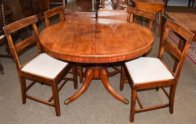 Lot 1276 - A Victorian mahogany centre pedestal breakfast...