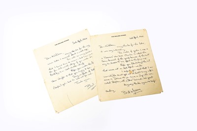Lot 3134 - Bill Wyman Handwritten Letters (2)