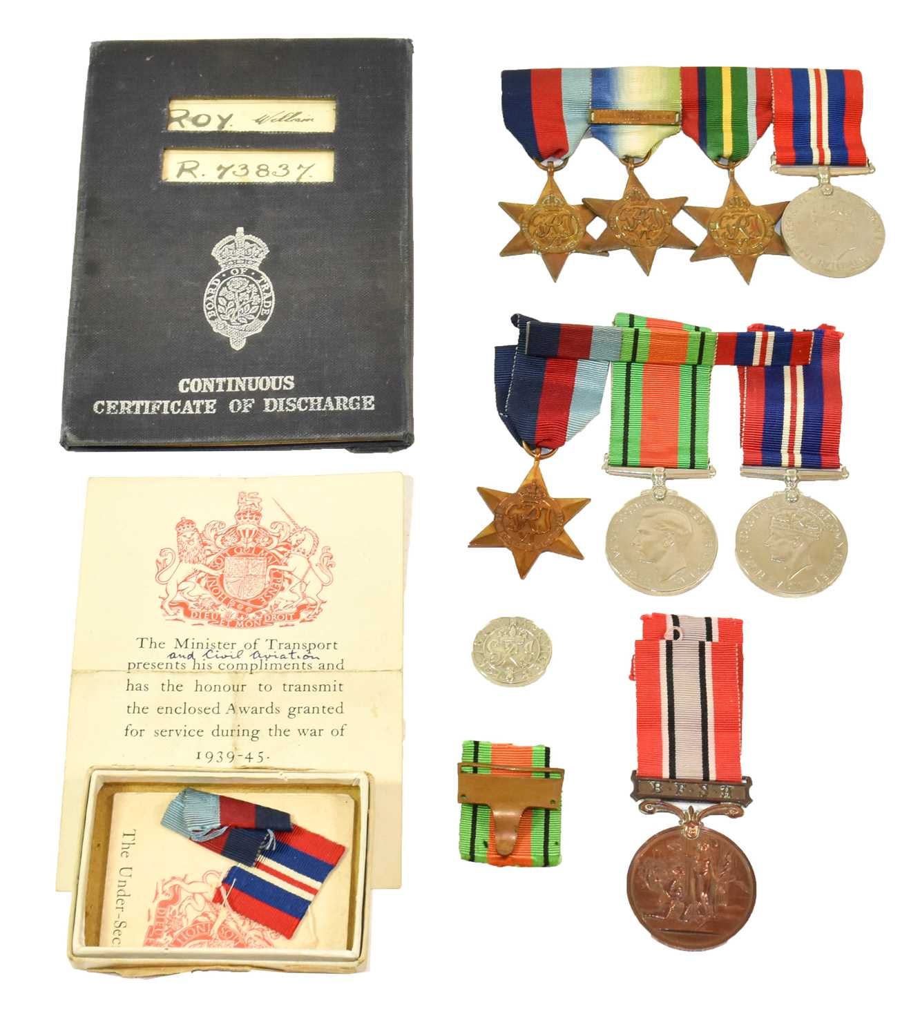 Lot 64 - A Second World War Trio, awarded to 1941019...