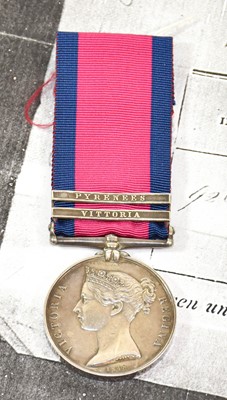 Lot 70 - A Military General Service Medal, with two...