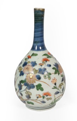 Lot 102 - A Pair of Imari Porcelain Bottle Vases, circa...