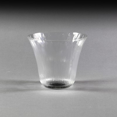Lot 195 - A René Lalique Lotus Clear and Black Stained...