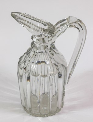 Lot 246 - A Cut Glass Wine Jug, early 19th century, with...
