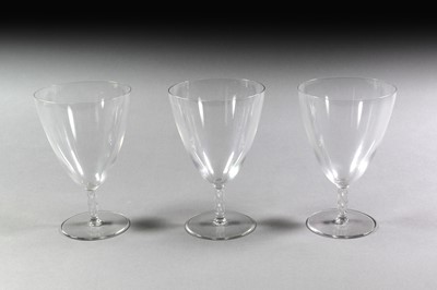 Lot 196 - A Set of Three Lalique Guebwiller Frosted and...