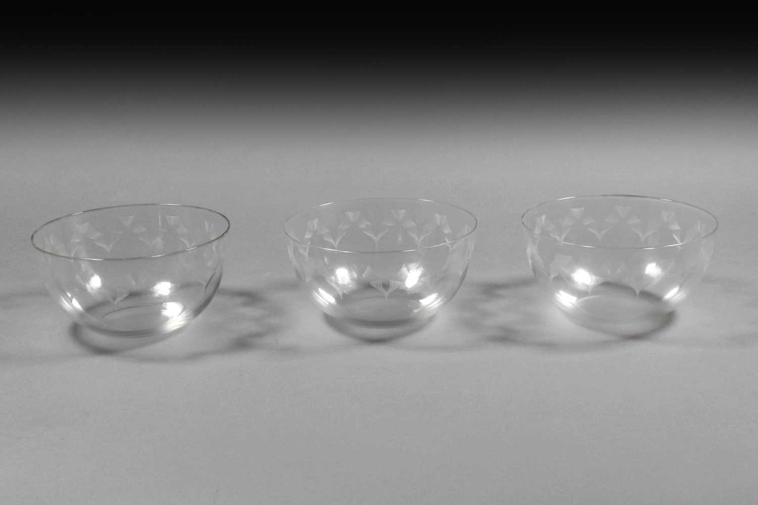 Lot 239 - A Set of Seven Glass Finger Bowls, late 19th...