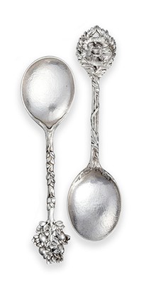 Lot 330 - A Pair of Victorian Silver Spoons, by Gilbert...
