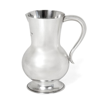 Lot 212 - A French Silver Plate Water-Jug, by Puiforcat,...