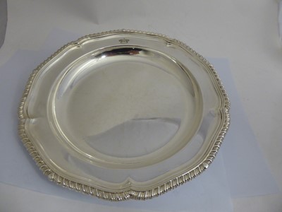 Lot 311 - A Victorian Silver Plate Soup-Plate, by...