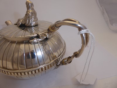 Lot 121 - A George III Silver Teapot and Stand, Maker's...