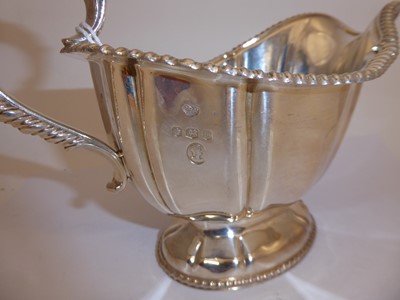 Lot 205 - A Pair of Elizabeth II Silver Sauceboats, by...
