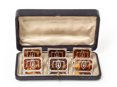 Lot 211 - A Cased Set of Six George V Silver and...