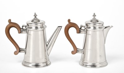 Lot 309 - An Elizabeth II Silver Coffee-Pot and Hot-Milk...