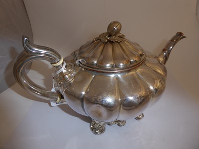 Lot 269 - A George IV Old Sheffield Plate Four-Piece Tea...