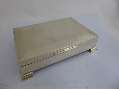 Lot 128 - An Elizabeth II Silver Cigarette-Box, by...