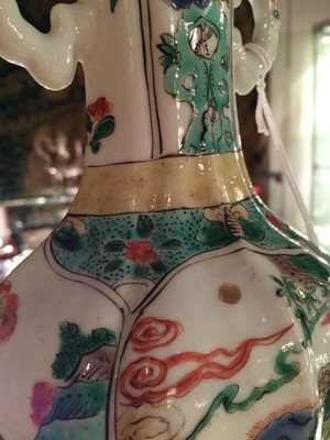 Lot 99 - A Chinese Porcelain Vase, Kangxi, of fluted...