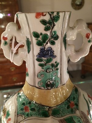 Lot 99 - A Chinese Porcelain Vase, Kangxi, of fluted...
