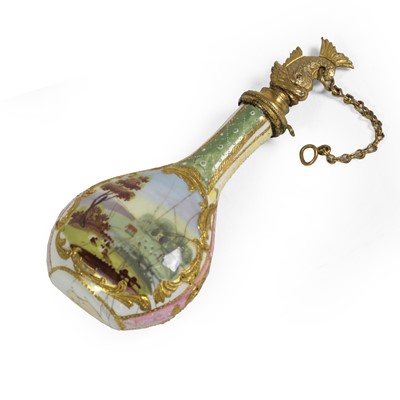 Lot 130 - A South-Staffordshire Enamel Scent Bottle and...