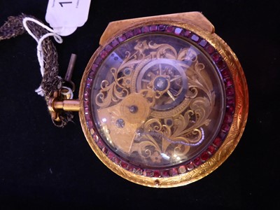 Lot 152 - A Gilt Metal Verge Consular Cased Pocket Watch,...