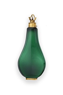 Lot 326 - A Louis XV Gold-Mounted Green Glass...