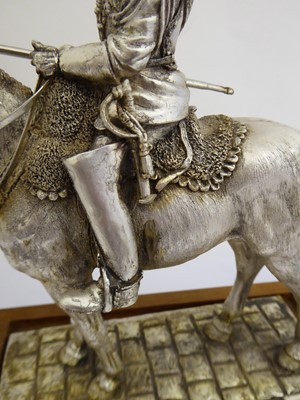 Lot 122 - An Elizabeth II Silver Model of a Cavalry...