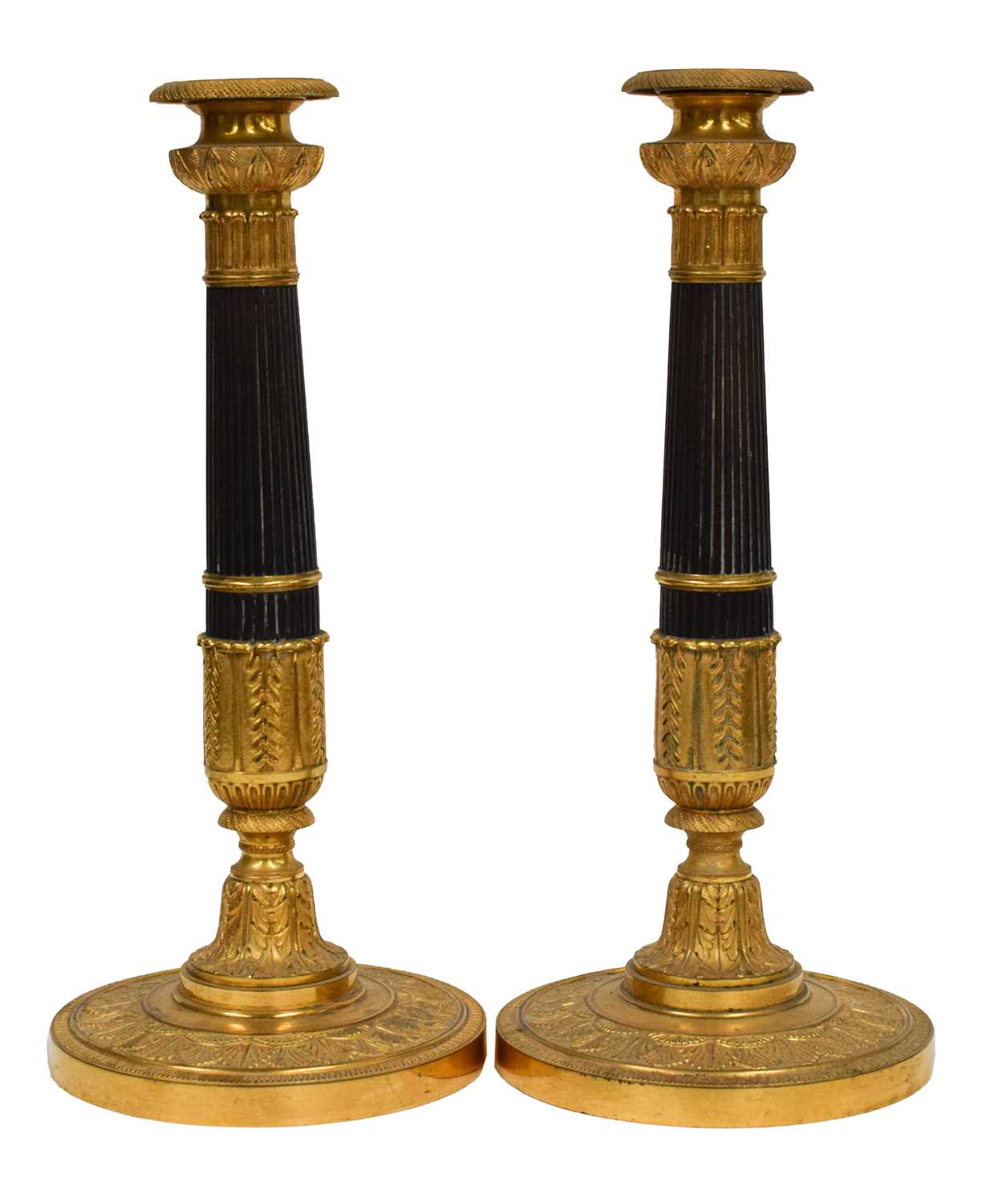 Lot 1049 - A Pair of French Restoration Period Gilt and...