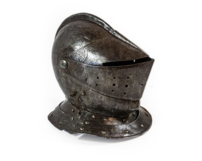Lot 165 - An Early 17th Century Composite Close Helmet,...