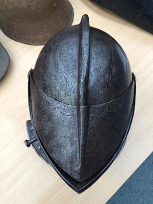 Lot 165 - An Early 17th Century Composite Close Helmet,...
