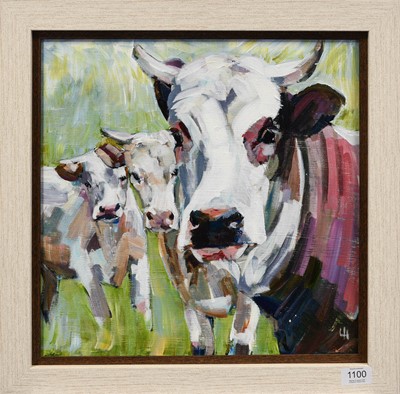 Lot 1100 - Lesley Heath (b.1966) "Vanessa's Cows"...