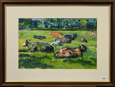 Lot 1099 - Margery Shotton ASEA (b.1943) "Cattle Resting...