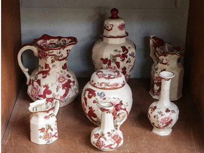 Lot 125 - A small quantity of Masons Mandalay pottery (7)