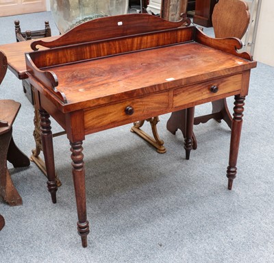 Lot 1192 - An early Victorian mahogany two drawer...