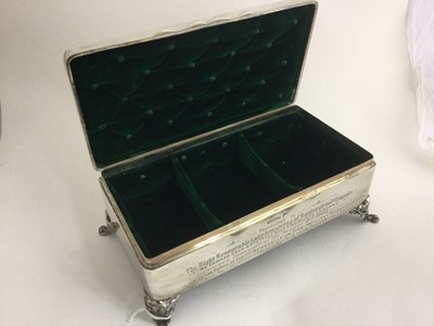 Lot 2141 - An Edward VII Silver Box