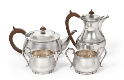 Lot 2159 - A Four-Piece Elizabeth II Silver Tea-Service