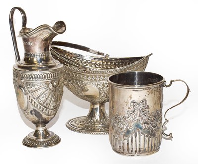 Lot 223 - Three various Victorian silver items,...