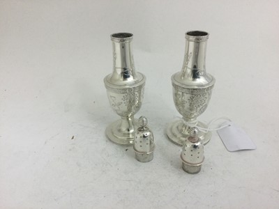 Lot 2135 - A Pair of American Silver Pepperettes