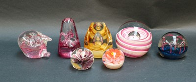 Lot 369 - Forty-four paperweights, including Caithness...