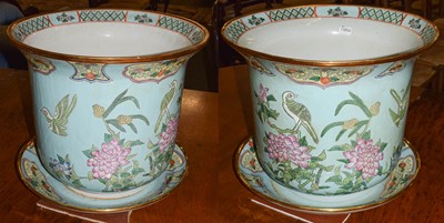 Lot 438 - A pair of large 20th century Chinese famille...