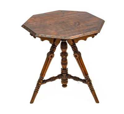 Lot 1353 - A Victorian Oak and Pine-Top Octagonal Shaped...