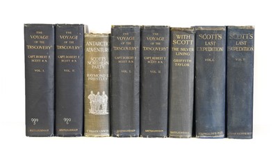 Lot 2182 - Scott (Robert F.). The Voyage of the Discovery, 1st edition, 1905, & 4 others