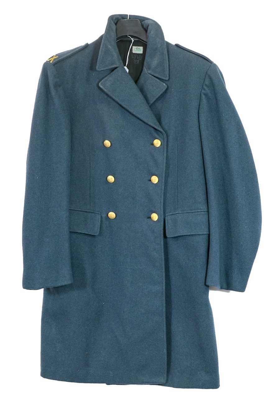 Lot 205 - A Swedish Blue Wool Greatcoat, with gilt